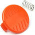 Spool Cap + Spring Replacement Parts for BLACK+DECKER STC1815 GL4525 Grass Trimmer 385022-03..