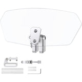 Motorcycle Windshield Adjustable Clip-On Windshield Spoiler Extension Wind Deflector for Motorcycle - Clear