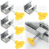 Sliding Window Locks, 4pcs Sliding Window Locks, Adjustable Window Lock for Sliding Doors - Reinforced Aluminum Alloy Security for Your Windows