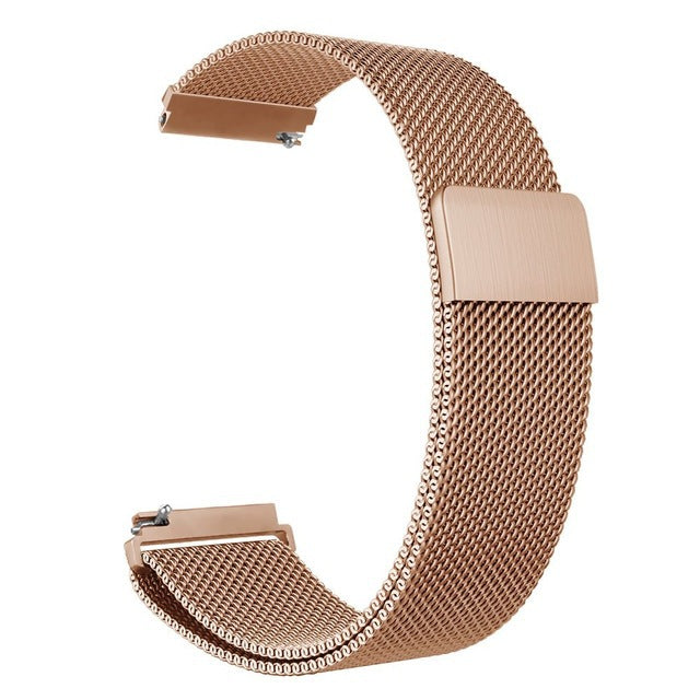 Stainless Steel Milanese Magnetic Bracelet for Garmin venu 2/venu SQ/venu 2S Venu2S Rose Gold
