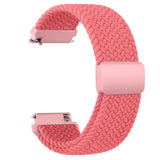 20mm Braided Sololoop for Garmin Vivoactive 5/3/3 Music Band Wristband for Garmin VivoMove3/Trend/Sport Venu SQ/SQ2/2plus Strap Rose Pink 20mm