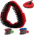 Mop Heads Replacement Scrubbing Brush Mop Head for Vileda Turbo Spin Mop, Hard Bristle Carpet Brush Cleaning Brush for Bathroom Garage Kitchen1x Brush 1x Brush Red