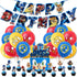 Sonic Birthday Theme Party Decoration Cartoon Drag Flag Insert Balloon Set D