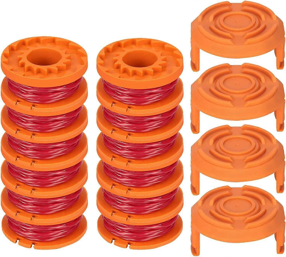 12-pack Trimmer Line for Worx 20V Trimmers, Durable Replacement Spool for Pool Cover and Edge Trimmers, Improved Cutting Speed