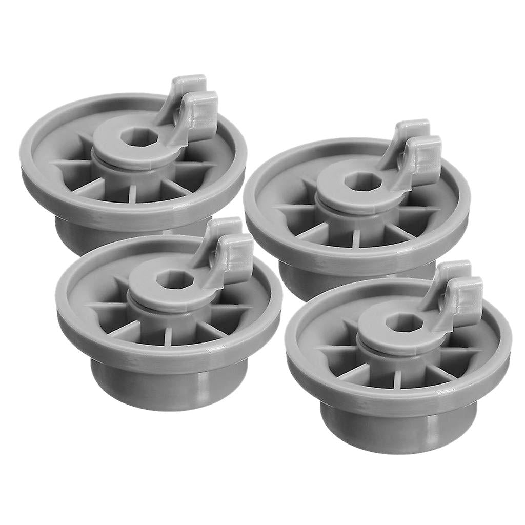 X Lower Dishwasher Basket Wheels for Bosch Neff Siemens Grey 165314—max