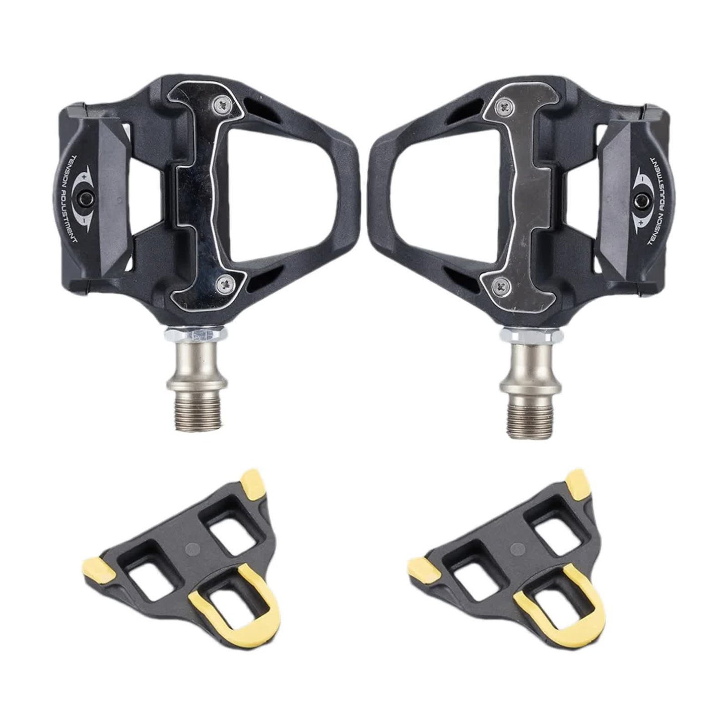 Compatible Shimano Ultegra R8000 SPD-SL Clipless Pedals with SM-SH11 Cleats black