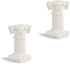 White Roman Pillar Greek Pillar Statue Indoor and Outdoor Modern Style Mini Resin Decoration (1 pc, white)
