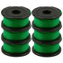 Pack of 6 spools of line for Black and Decker GL7033, GL8033, GL9035 grass trimmer, 6 m,