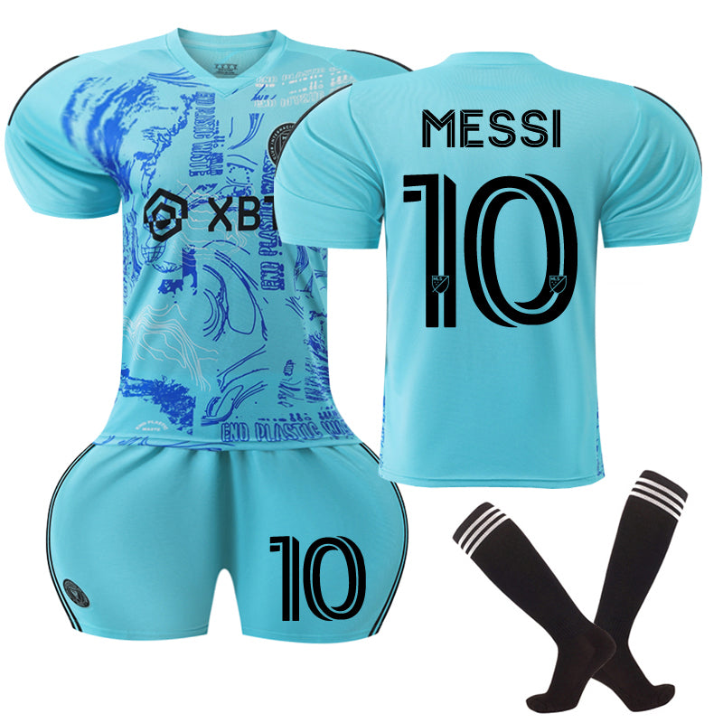 Inter Miami CF Away Football Shirt with Socks for Kids No. 10 Messi 26