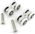 Set of 2 rollers for sliding glass doors