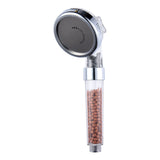 Large white three-speed switch F three-stage adjustable transparent shower head suitable for bathroom, home