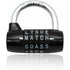 Combination Lock, Code Lock, Waterproof and Rustproof Combination Lock for Families, Schools, Businesses, Cabinets and Other Places (5 Letter Lock)