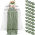 1st Cheesecloth Table Runner Loose-woven Table Runner LIGHT GREEN Light Green
