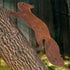 Tree Squirrel - Metal Garden Decoration - 30 cm - Natural Rust Patina