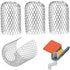 4-pack expandable metal gutter filter screens, leaf strainers, gutter and downspout guards - max