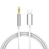 For iPhone Aux Cord Car Aux Cable Apple to 3.5mm Aux Cable - 1m Silver 1m
