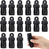 Heavy Duty Tarpaulin Clamps Black 15 Pieces for Tents Camping Boat Covers