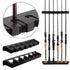 Fishing landing net with telescopic rod handle, fishing net