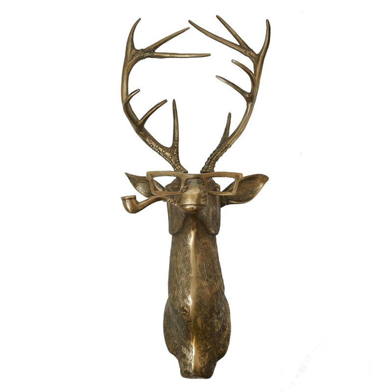Frankie Stag Animal Resin Hanging Ornament Wall Art Front Door Decorative Pendant Housewarming Gift Deer