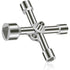 4-way triangle wrench 5 sizes Inner diameter 7mm/10mm/12mm/13mm/18mm Universal wrench for electrical cabinets, gas, water, electricity meters, cabinets