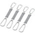 Tension Spring Buckle Awning Bracket - Sun Sail Brackets Accessories Stainless Steel with 4 Spiral Springs 8 Carabiners for Tents Awnings Camping, 4 pcs