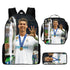 Football star Ronaldo print in three pieces