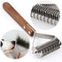 Coat King Dog and Cat Brush, Pet Grooming Comb Deshedding Rake Significantly Reduces Shedding