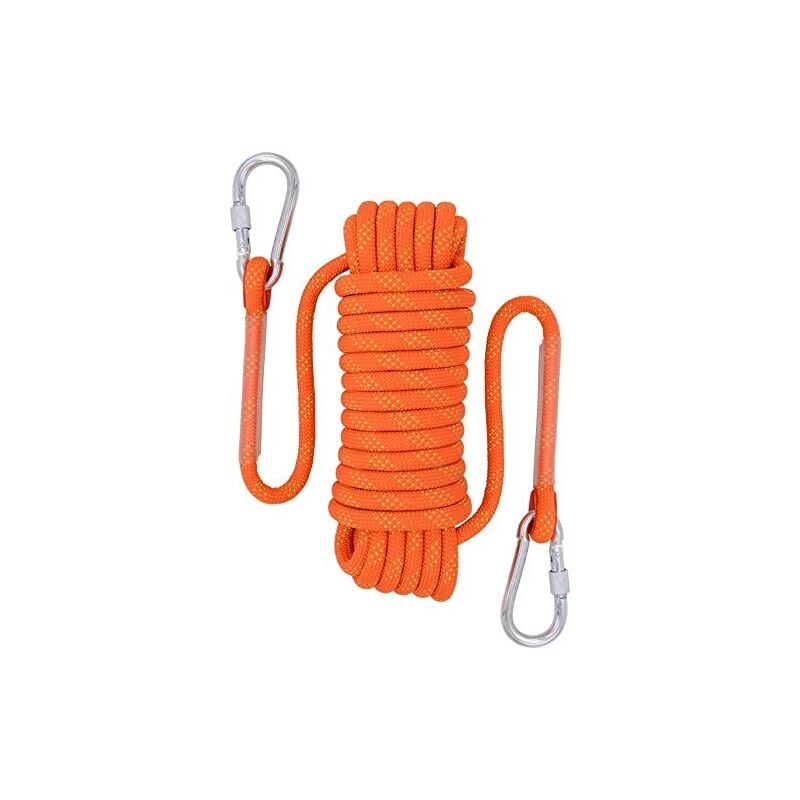 10M Safety Rope Nylon Braided Safety Rope Anti-tear Climbing Rescue Rope, 10mm Diameter Rope for Hiking