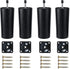 Plastic Sofa Legs, 4-Pack Replacement Sofa Legs Furniture Legs with Mounting Plates—yux