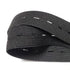 Elastic buttonhole tape, practical and versatile black elastic band, width: 2.5 cm Width: 2.5cm—yux Width: 2.5cm