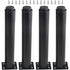 (25-42 cm, black) Set of 4 sturdy adjustable metal furniture legs