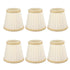 6pcs Small Lampshades Clip On Drum Light Shade Fabric For Chandeliers Light Bulbs Lighting Accessories