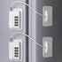 Self-Adhesive Refrigerator Lock Pack for Adults, White, Combination Lock, Refrigerator Safety Lock, for Children, Electric Mini Fridge, Door - perfect-max