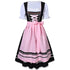 German Oktoberfest Costume for Women - Traditional Bavarian Beer Carnival Fraulein Cosplay Maid Costume - Black - Perfect Black XL