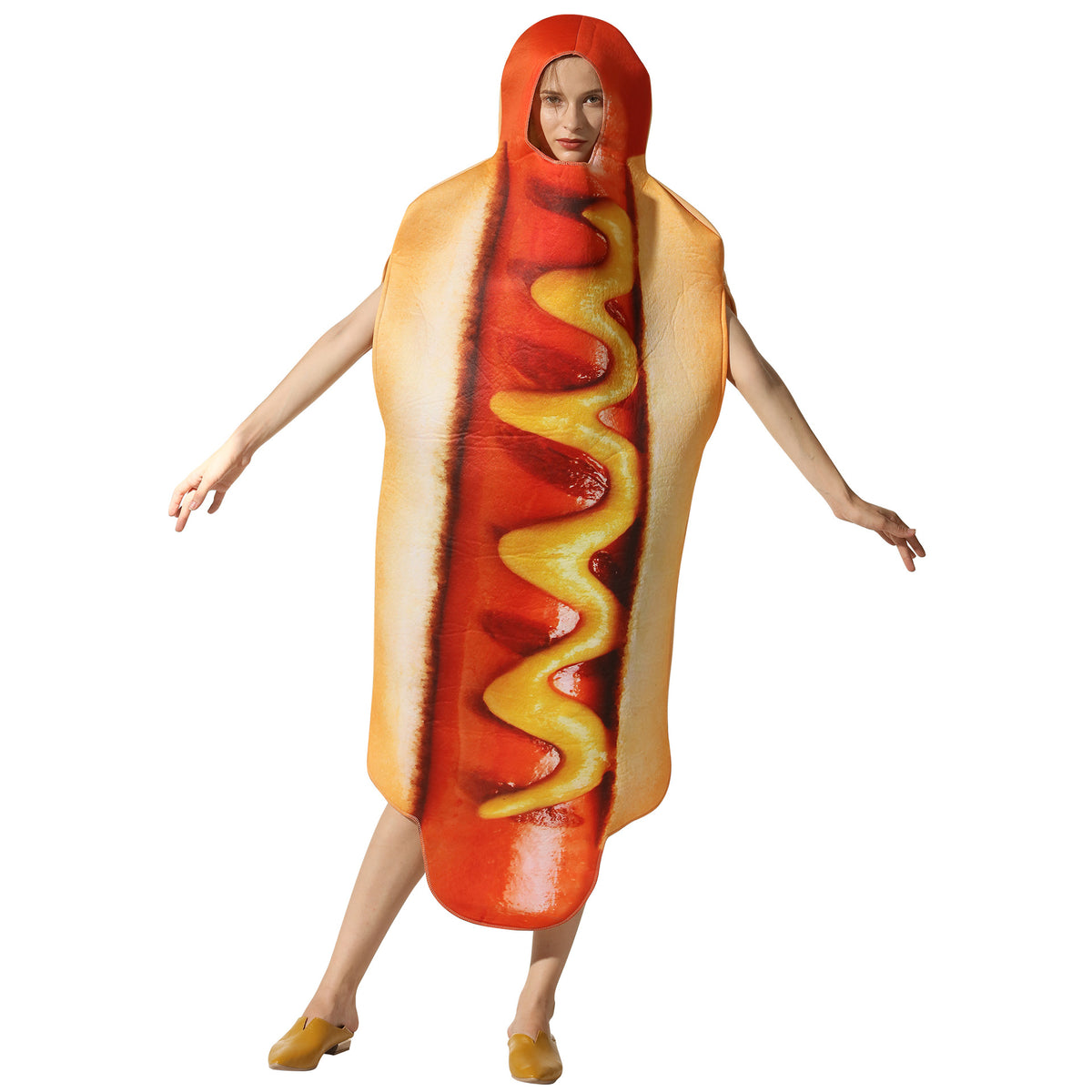 Halloween party costume hot dog cosplay costume stage performance_tfrf