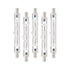 5-pack R7s 118mm 200W 230V, R7s Halogen Linear Light Source, Dimmable Halogen Lamp for Construction Works_MGF 200W