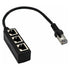 RJ45 Network 1 to 3 Port Ethernet Adapter Adapter Cable Network Cable Splitter
