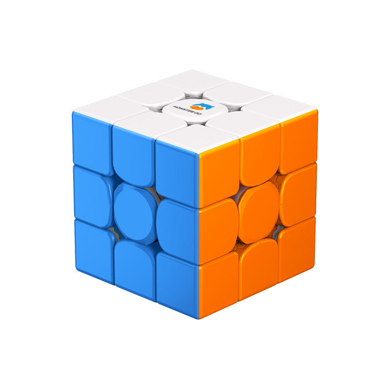 Monster Go 356 EDU Magnetic Speed Cube 3x3 Stickerless Magic Cube, Professional Magnetic Cube with 48 Magnets, Puzzle Suitable for Both Adults and Children