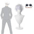 Anime Jujutsu Kaisen Gojo Satoru Cosplay Costume Eyepatch Wig Glasses Outfit Halloween Costumes for Men - Perfect Wig B Only S-max Wig B Only S