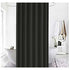 Black Shower Curtain 120x200 cm High Quality Polyester Waterproof Anti-mildew Machine Washable with Hooks Included