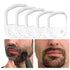 Sizes Goatee Shaving Template Beard Guide Shaper Beard Shaping & Styling Template For Men White