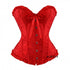 European and American palace chest binding wedding dress sexy waist binding belly binding vest waist binding corset red (YSJ) red XS