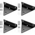 pcs Floating Shelf Brackets, Invisible Triangle Wall Shelf Brackets, Metal Wall Shelf Brackets for Shelves