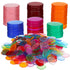 500 pcs Plastic Bingo Tiles, Round Tiles, Bingo Game Markers, Playing Cards, Counting Games, Accessories