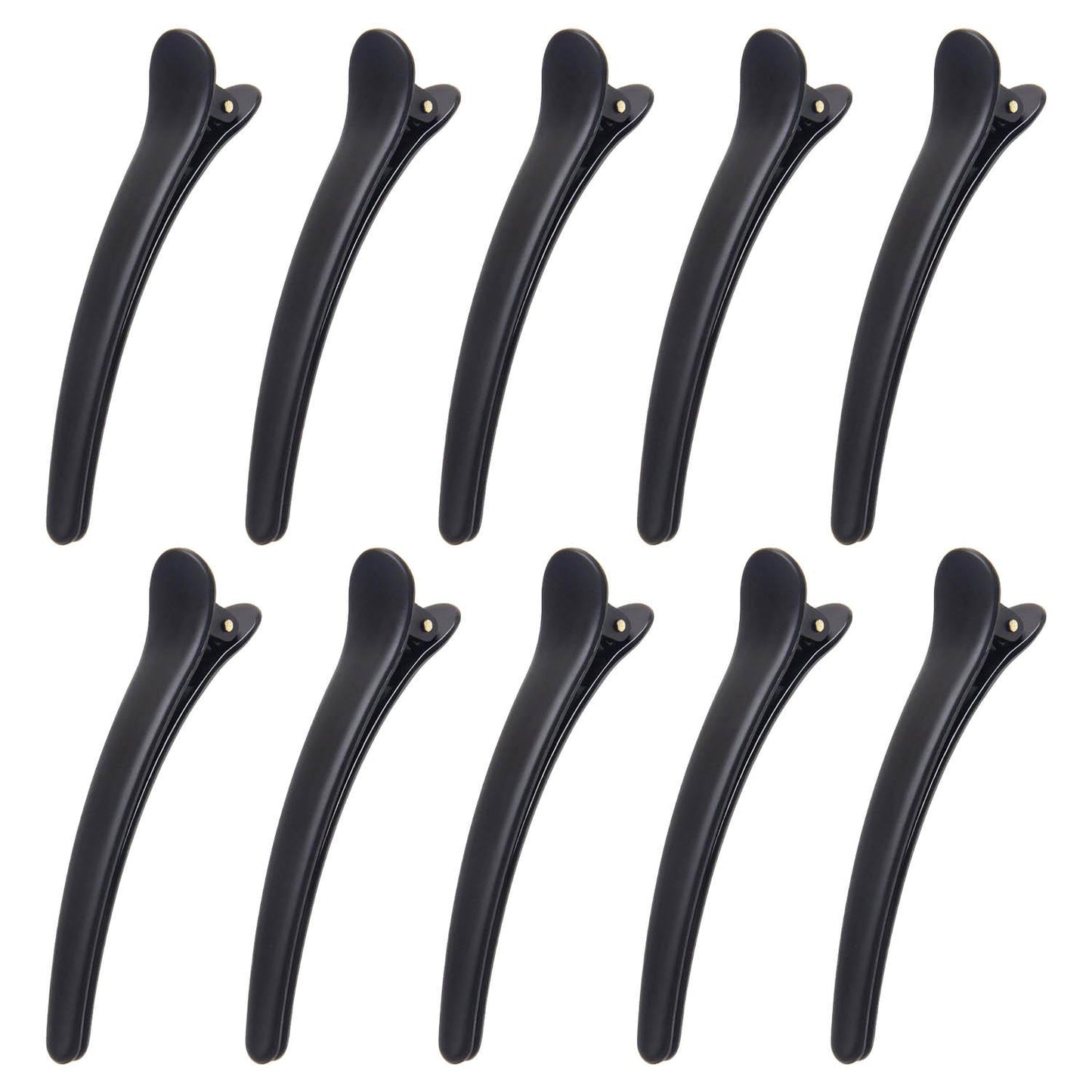 10 pcs Professional Hair Clips - Black Black Black