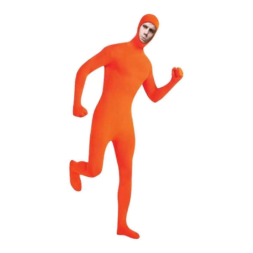 Halloween Deals Spandex Full Body Suit with Face Opening for Halloween, Witch and Halloween Party, Gift Orange Orange Orange M-\uff08160cm\uff09