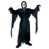 Scream Ghostface Black Halloween Scary Costume, Men, Adult Size Halloween Masquerade Costume M