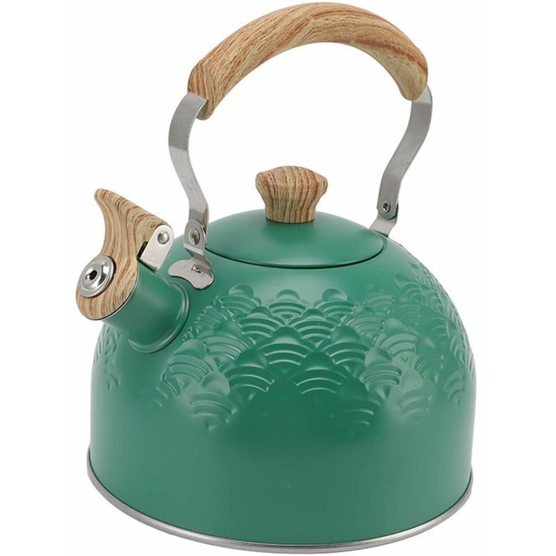Kettle 2.5L Stainless Steel Whistling Kettle for Induction and Gas Stove Wood Stove