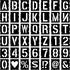Stencils for letters and numbers, capital letters, alphabet stencils