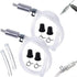 Professional Brake Bleed Tool Set with Check Valve and Metal Hose Clamps for Vehicle Hydraulic Brake System Service Kit Silver